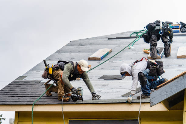 Professional Gutter Installation technician working in Delcambre, LA